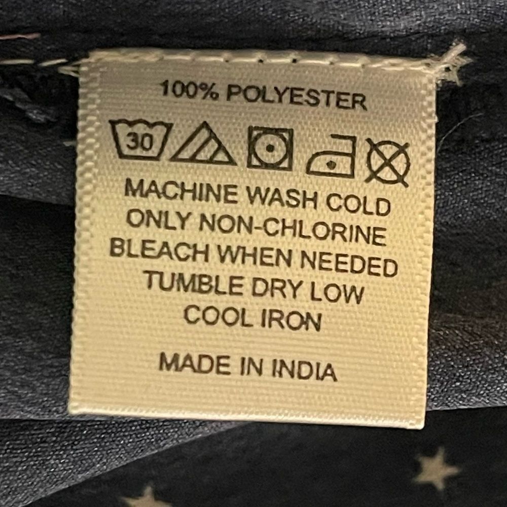 Vintage Y2K Indulge Midnight Blue Star Ruffle Single Shoulder Dress Size Medium - Picture 11 of 12